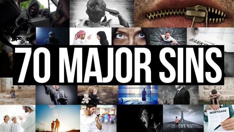 70 major sins in islam