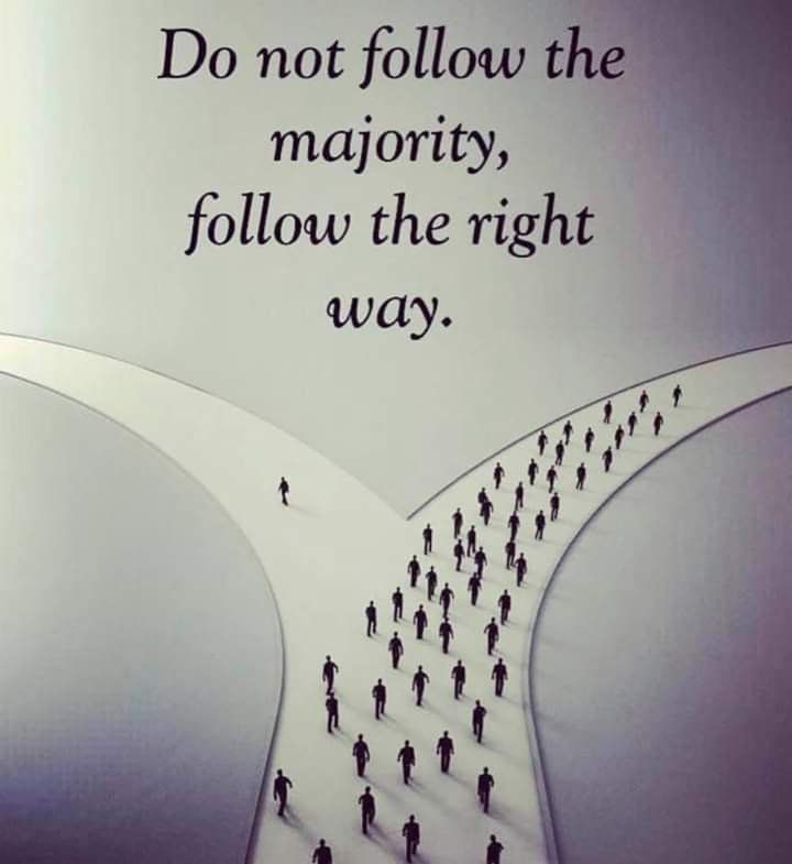 do not follow the majority